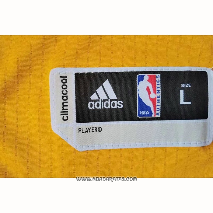 Camiseta Los Angeles Lakers Kobe Bryant #24 Amarillo